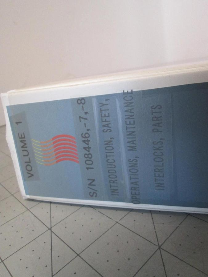 Used Semitool, Introduction, Safety, Operations, Maint, 108446,-7,-8, Volume 1, Used