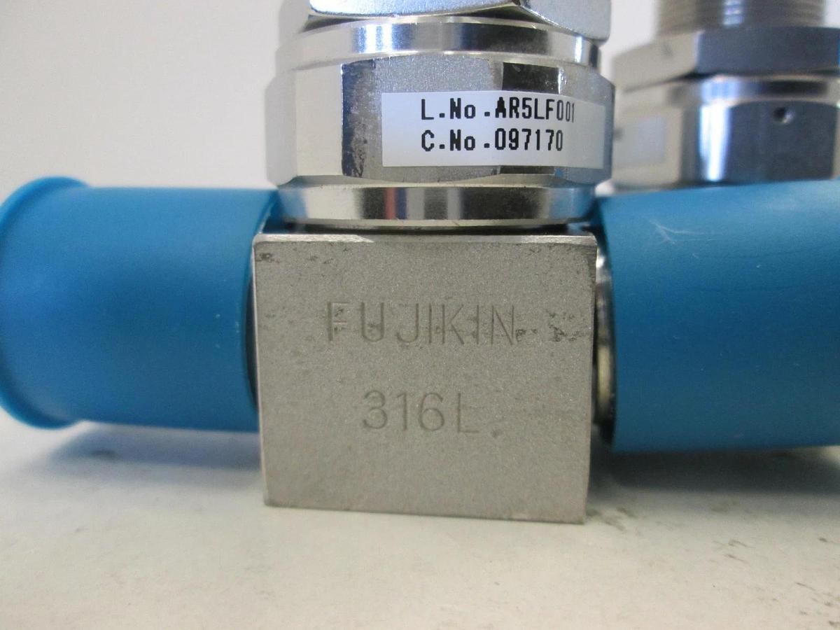 Used Fujikin, Model 097170, Diaphragm Valve, 1/4 FVCR Non Locking, Used, Lot of 2