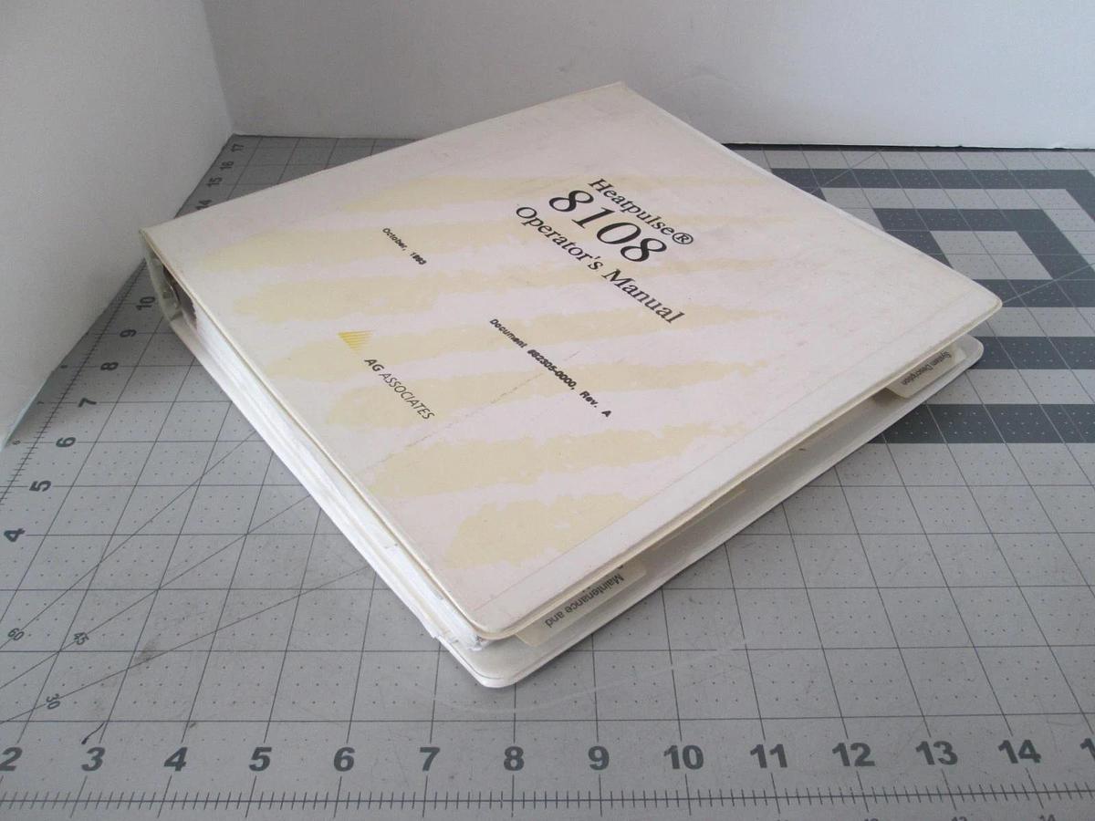 Used Heatpulse, 8108 Operator's Manual, 82305-0000, Used