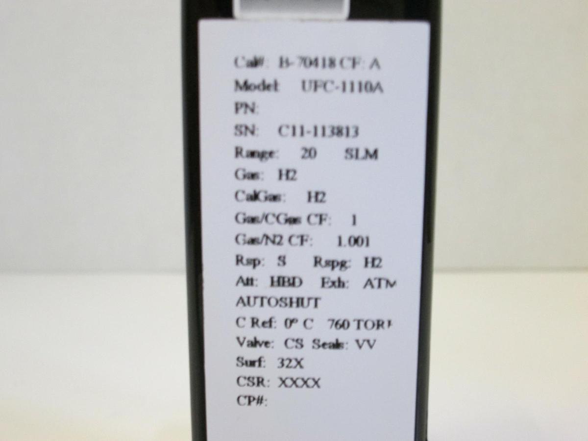 Used Unit UFC-1110A Mass Flow Controller MFC, H2, 20 SLM, 1/4" Male