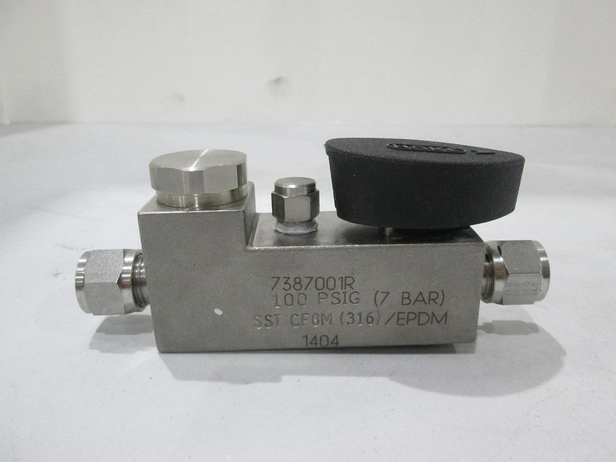 Used Hoke, 7387001R, Valve Assy, 100 PSIG, SST CF8M (7Bar), Used