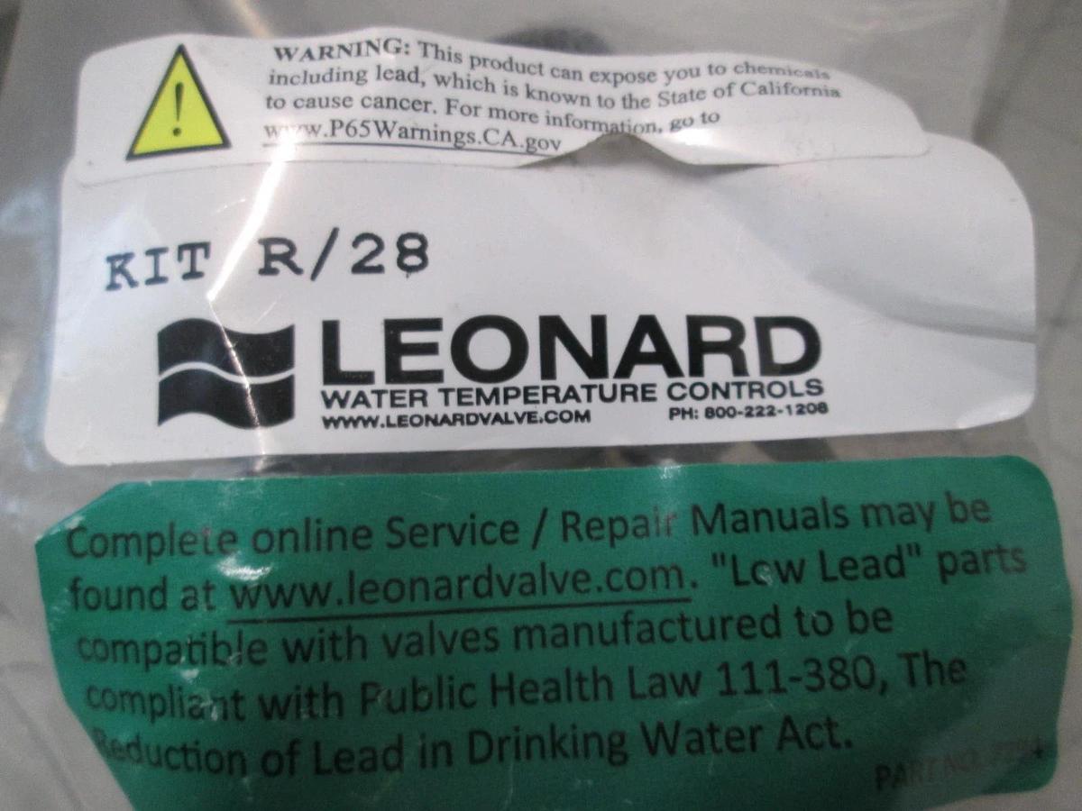 Used Leonard, Kit R/28, Water Mixing Valve Kit, New
