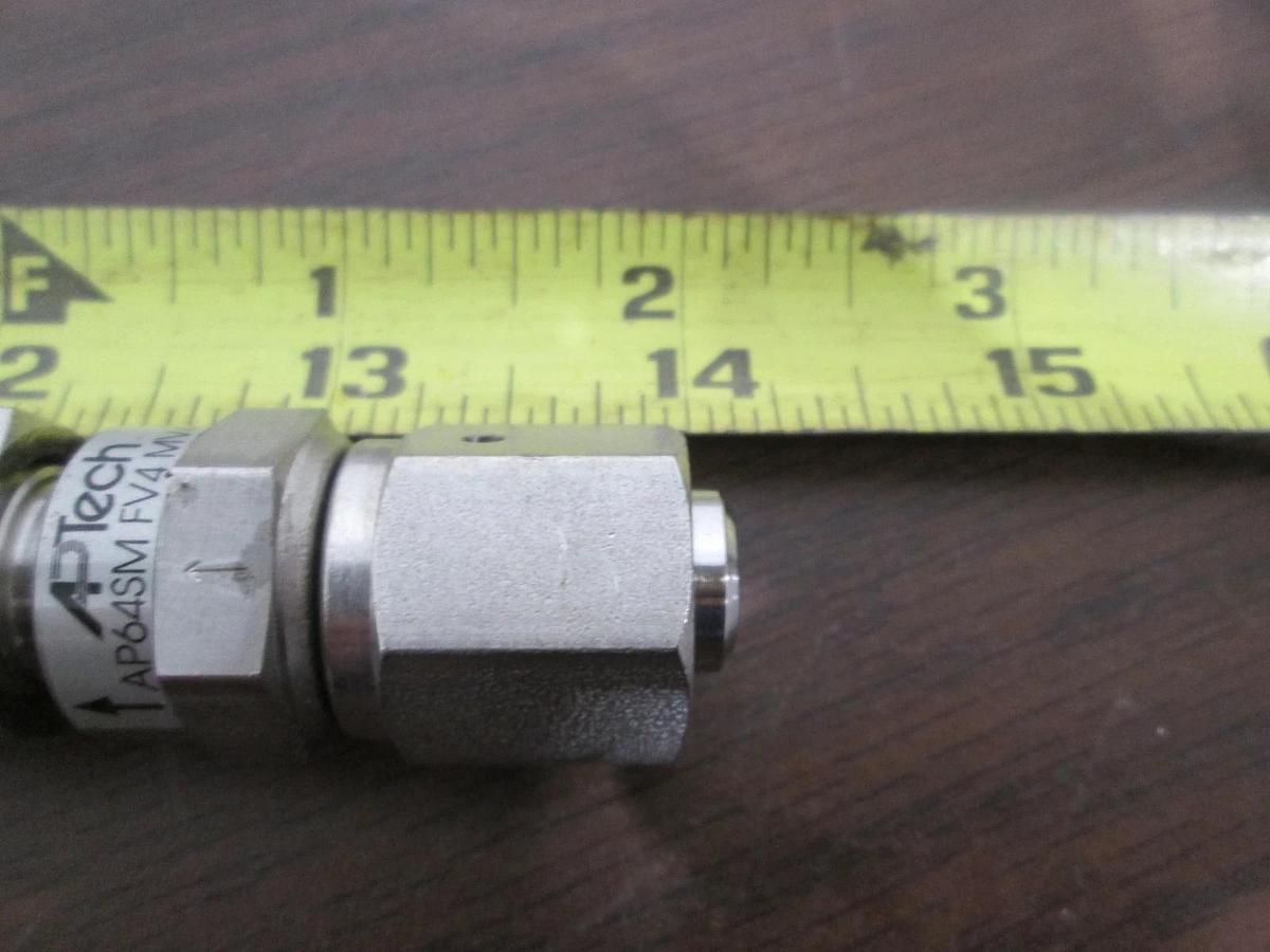 Used APTech, AP1010S 3PW MV4 MV4 O P Valve Assy w/ AP64SM FV4 Check Valve, 14", Used