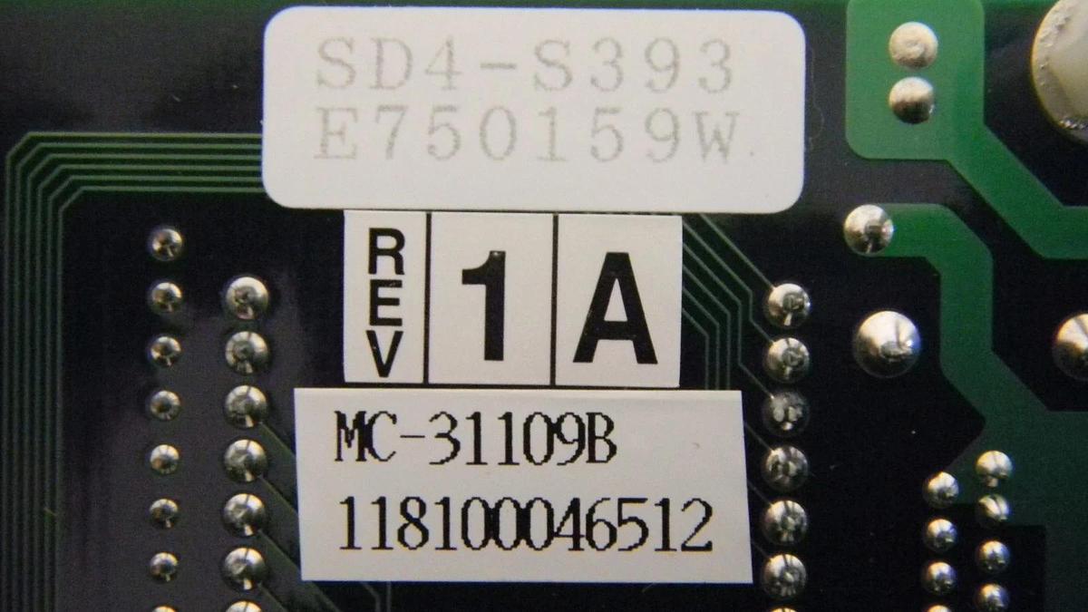 Used Tokyo Electron Limited MC-31109B Rev 1A Carrier Stage Carrier Status PCB Assy.