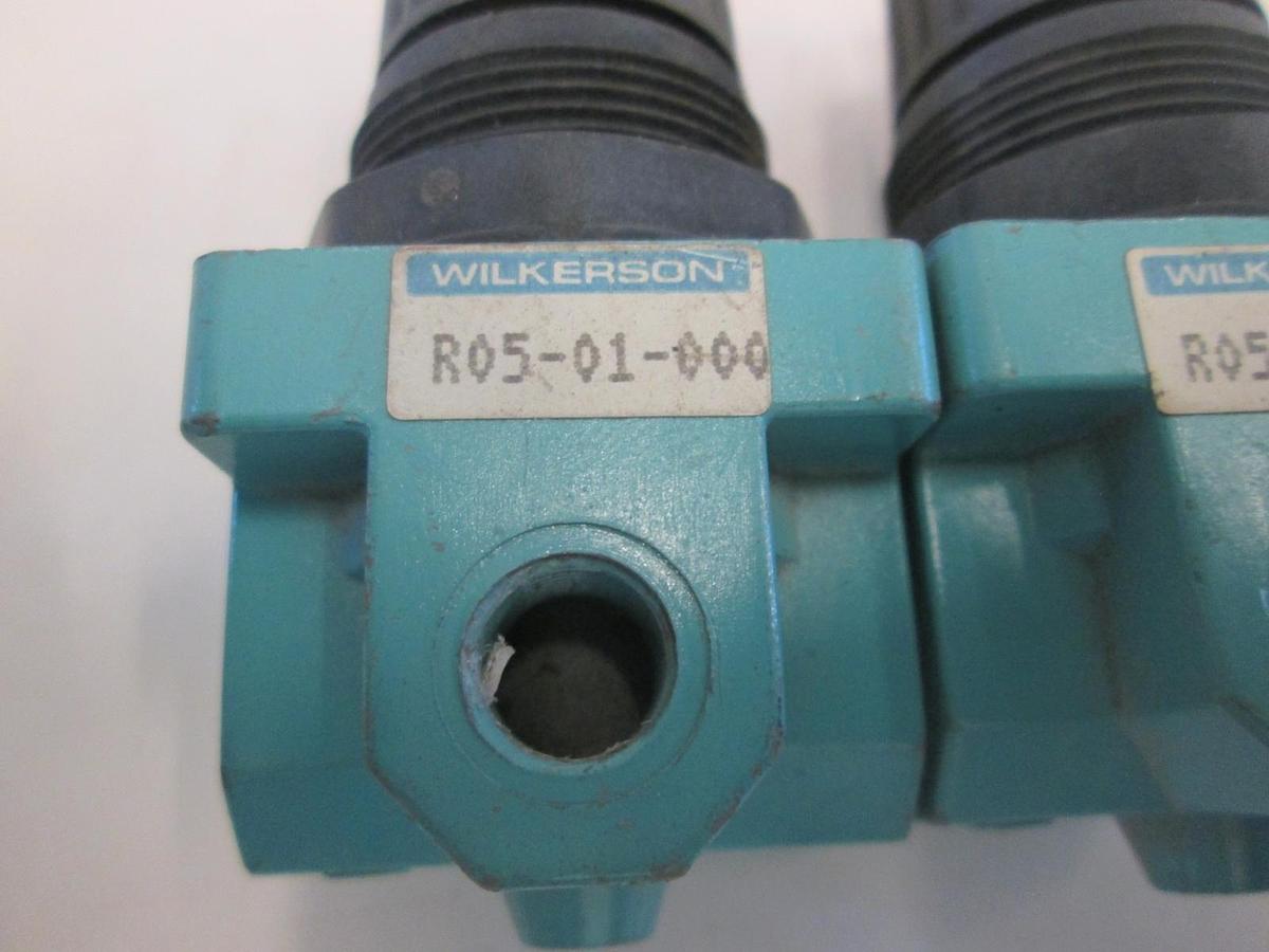 Used Wilkerson, Pneumatic Regulator No Gauge, R05-01-000, Used, Lot of 2
