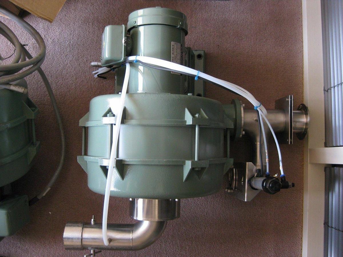 Used Nishimura Electric Blower NB-6, 3 Phase, 3300 RPM, Used, TEL vertical furnace