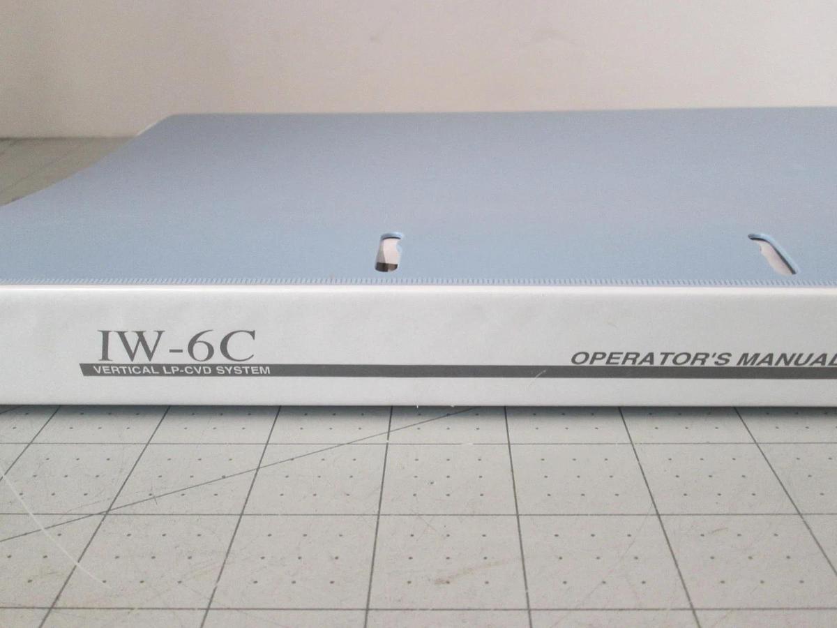 Used TEL Tokyo, IW-6, Operator's Manual, Used