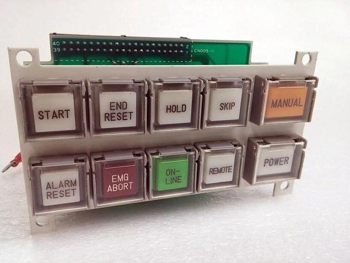 Used TEL Tokyo Electron MC-31005A Function Switch Assy for Model 3200 Control Panel