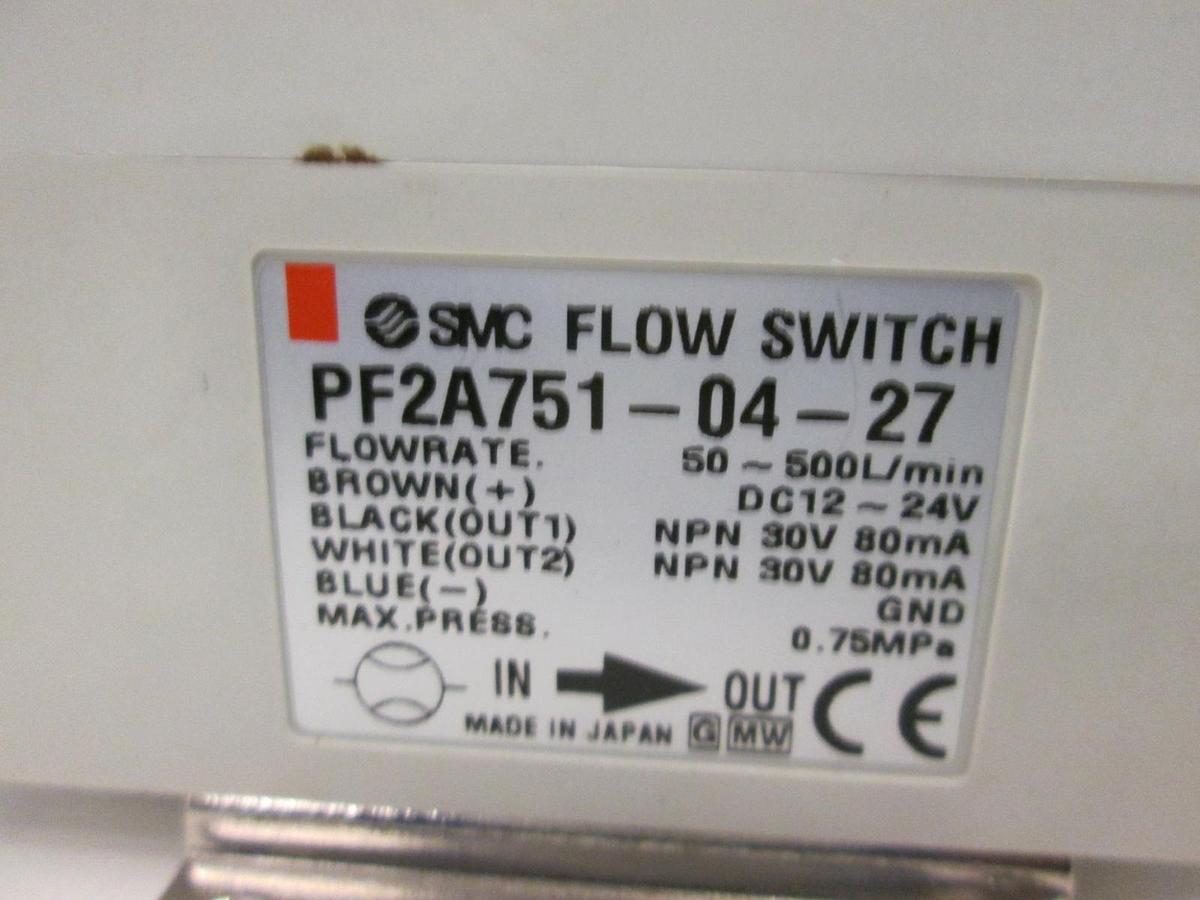 Used SMC, PF2A751-04-27, Digital Flow Switch, Used