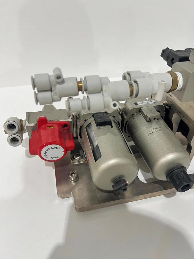 Used SMC, air Regulator Assy w/ Gauge & Valves, Used