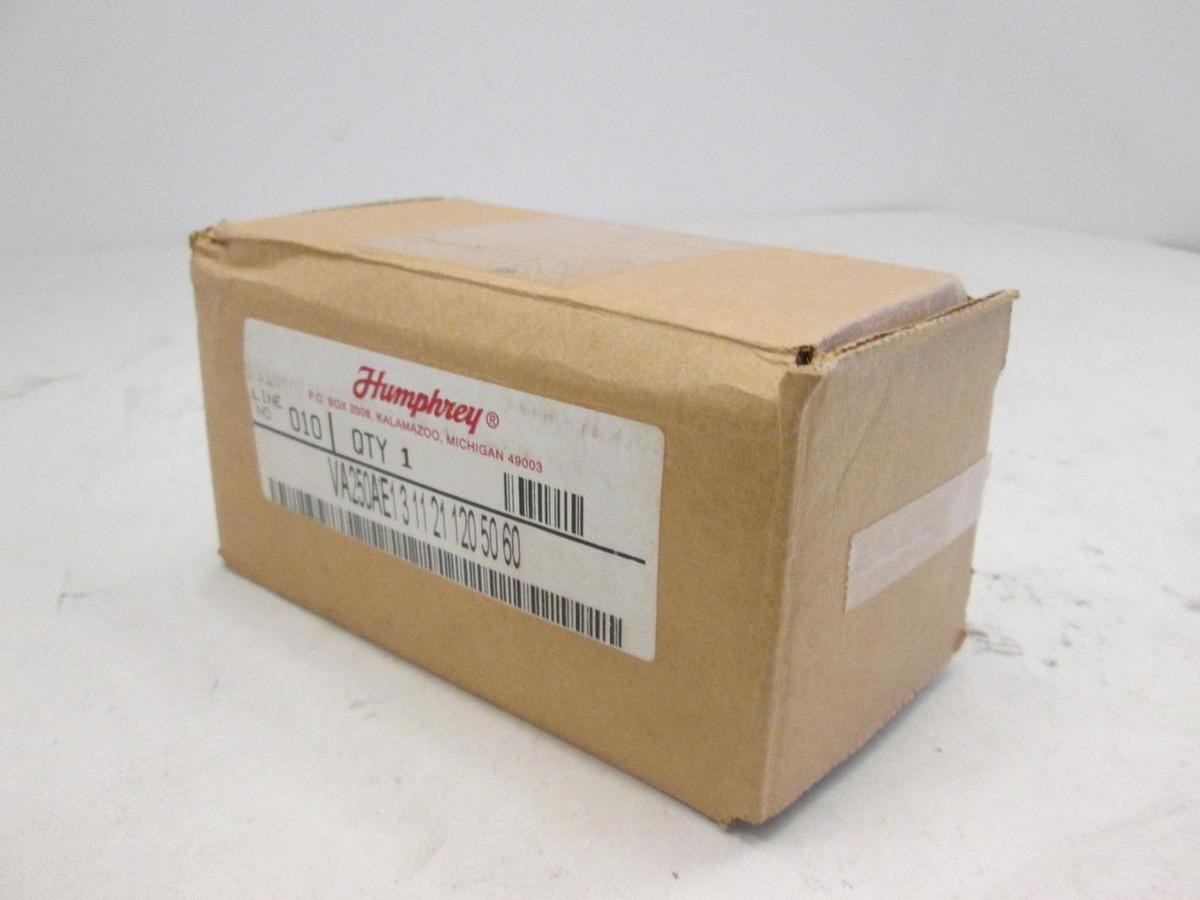 Humphrey, VA250AE1, Solenoid Valve, 120 V, 50/60Hz, 0-29" HG, New