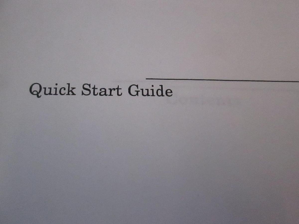 Used HP 37718A/19A Communications Performance Analyzer Quick Start Guide, Used