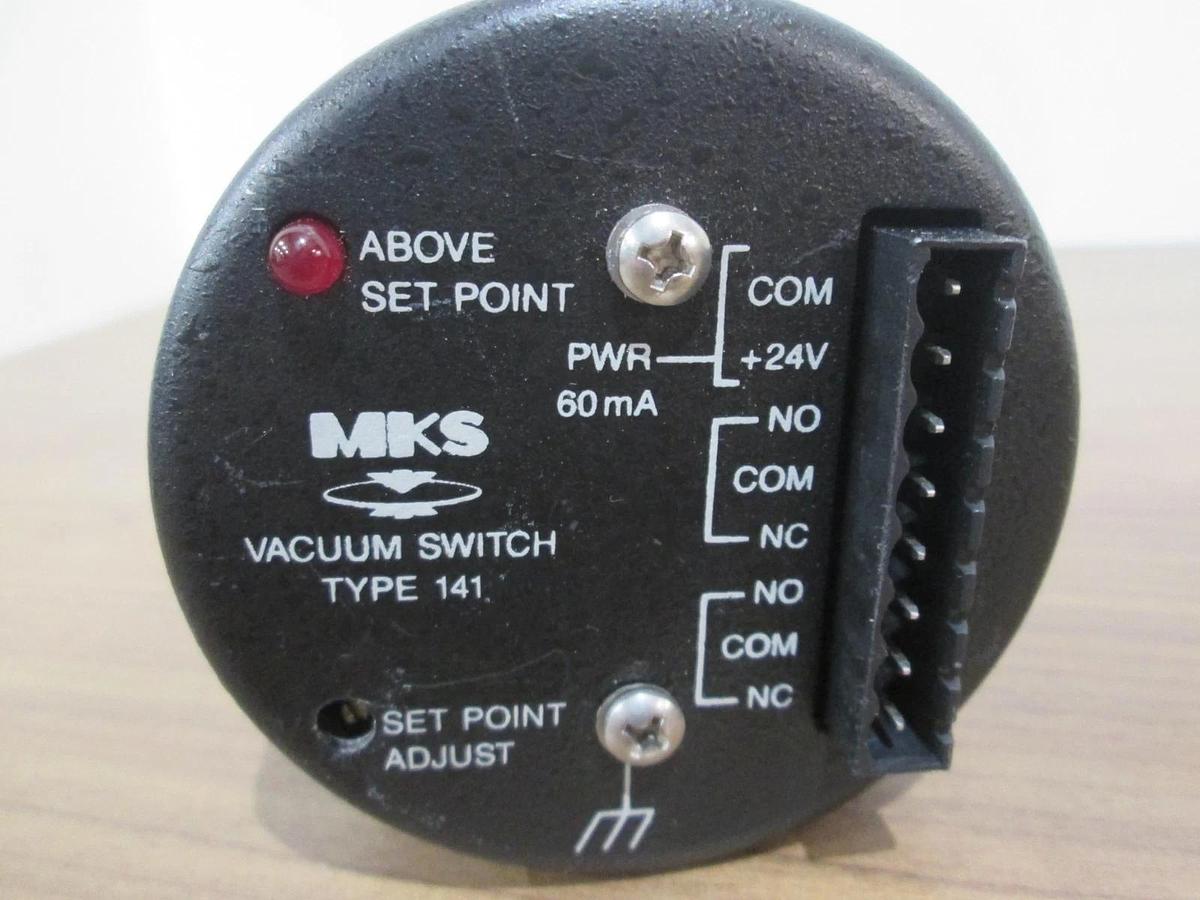 Used MKS, 141A-13816----6, 100 TORR, Vacuum Switch Type 141, Used