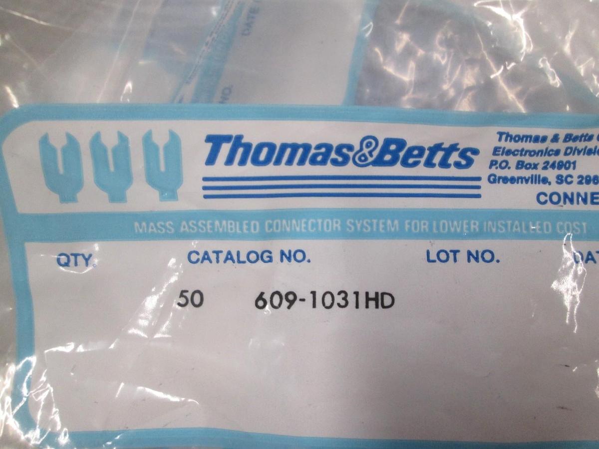 Used Thomas & Betts, 609-1031HD, Strain Relief Clip, Socket Connector, New, Lot of500