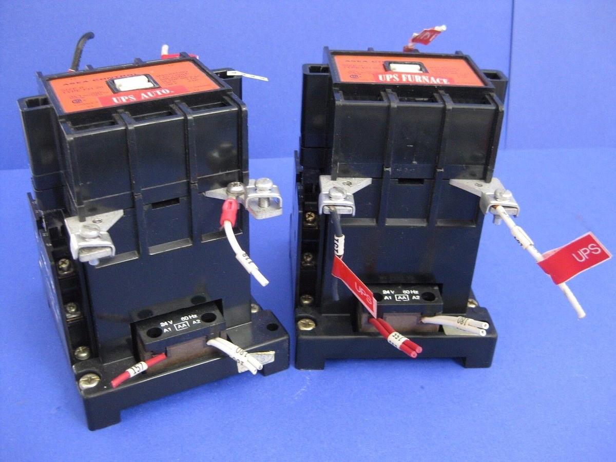 Used ASEA Type EH20 Contactor Size0 1Ph 2Pole 18Amp 600VAC, Lot of 2 Used