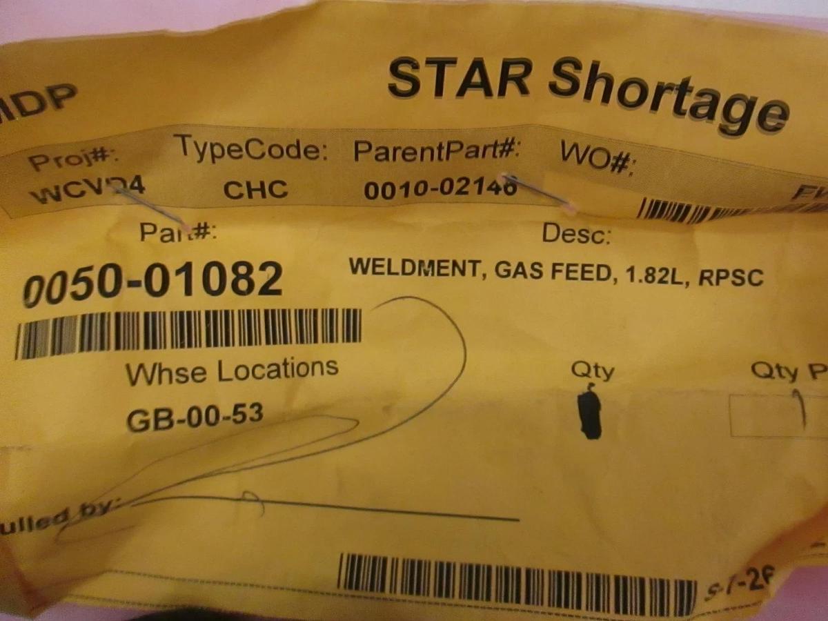 Used AMAT, Weldment, Gas Feed, 1.82L, RPSC, 0050-01082, Used