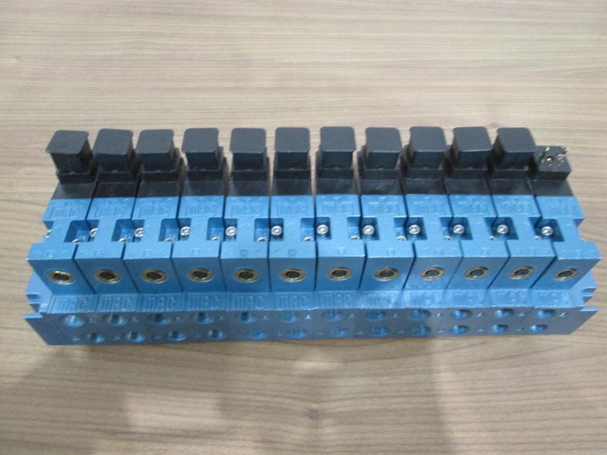 Used MAC, 45A-L00-DFBJ-1KJ, 12 Position Solenoid Valve Assy, Used