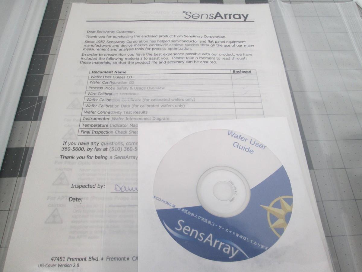 SensArray, 1530G-6-0032, Process Probe, 6" Wafer, New