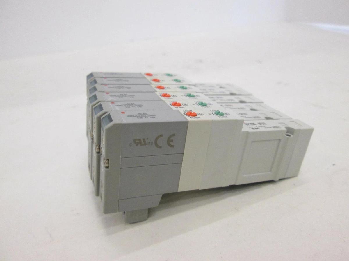 Used SMC, SV1200-5FU, Solenoid Valve, Used, Lot of 6