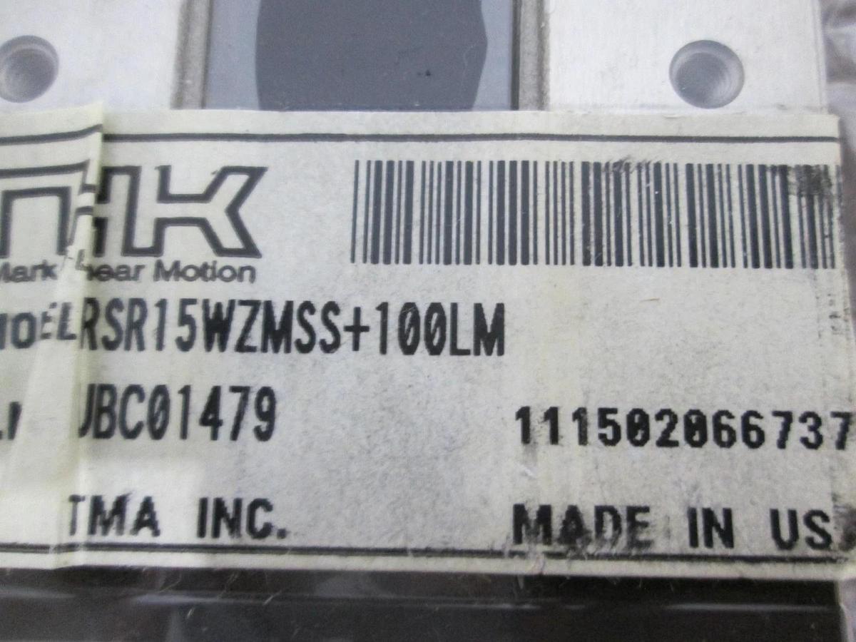 THK, RSR15WZMSS+100LM, Linear Bearing Guide, New