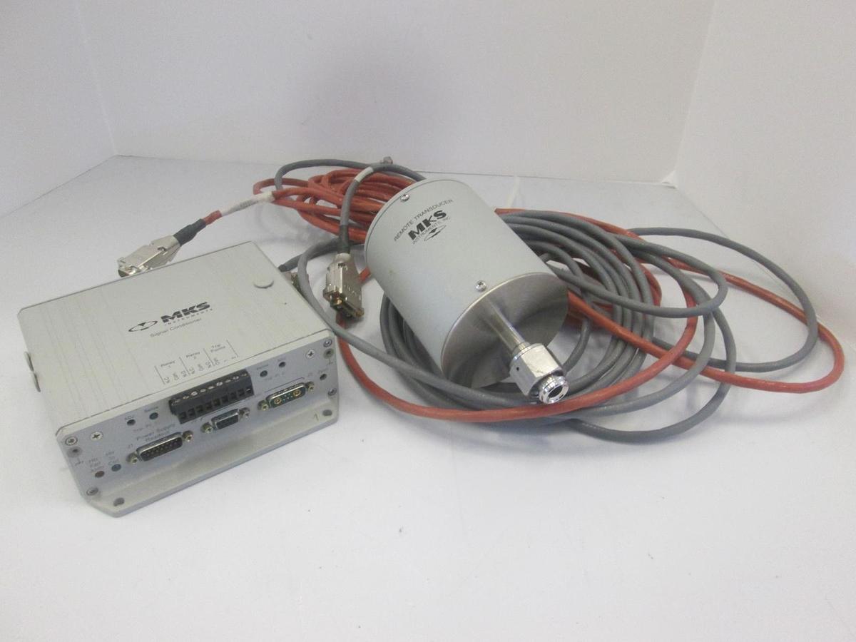 Used MKS Model 621C13TBFHE Remote Transducer & Signal Conditioner Kit, Used
