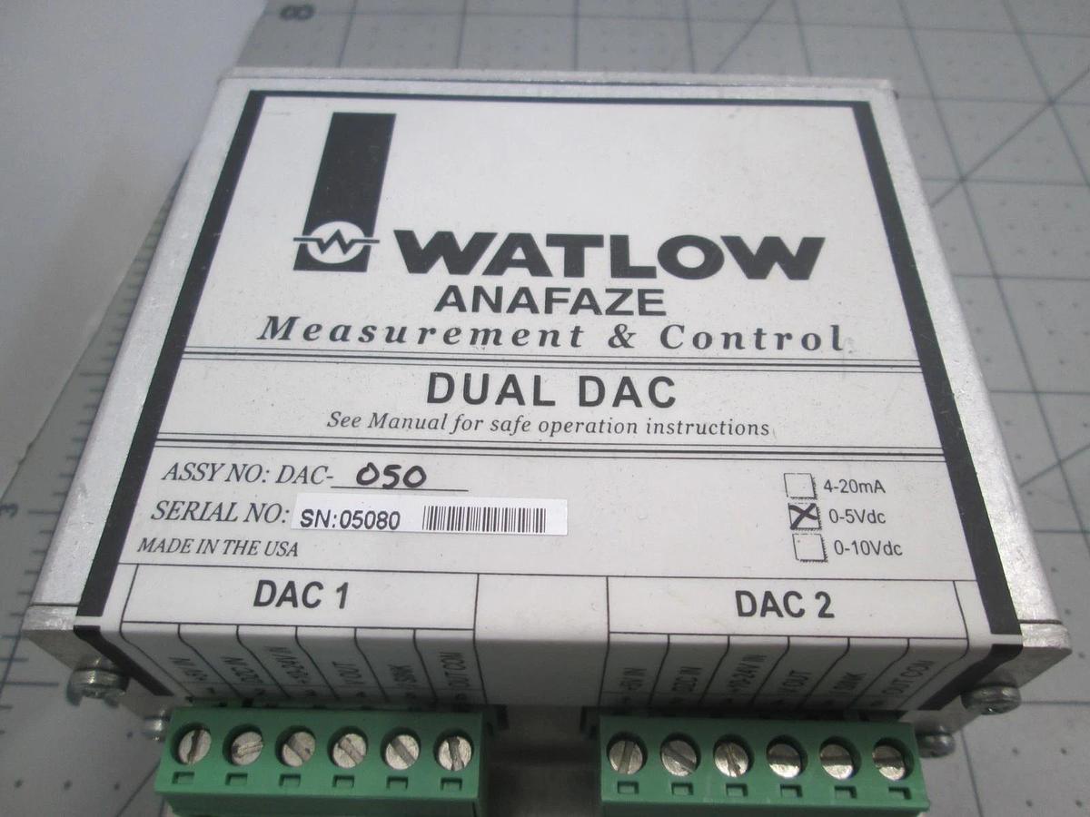 Used Watlow, Anafaze Dual DAC, DAC-1A, Used