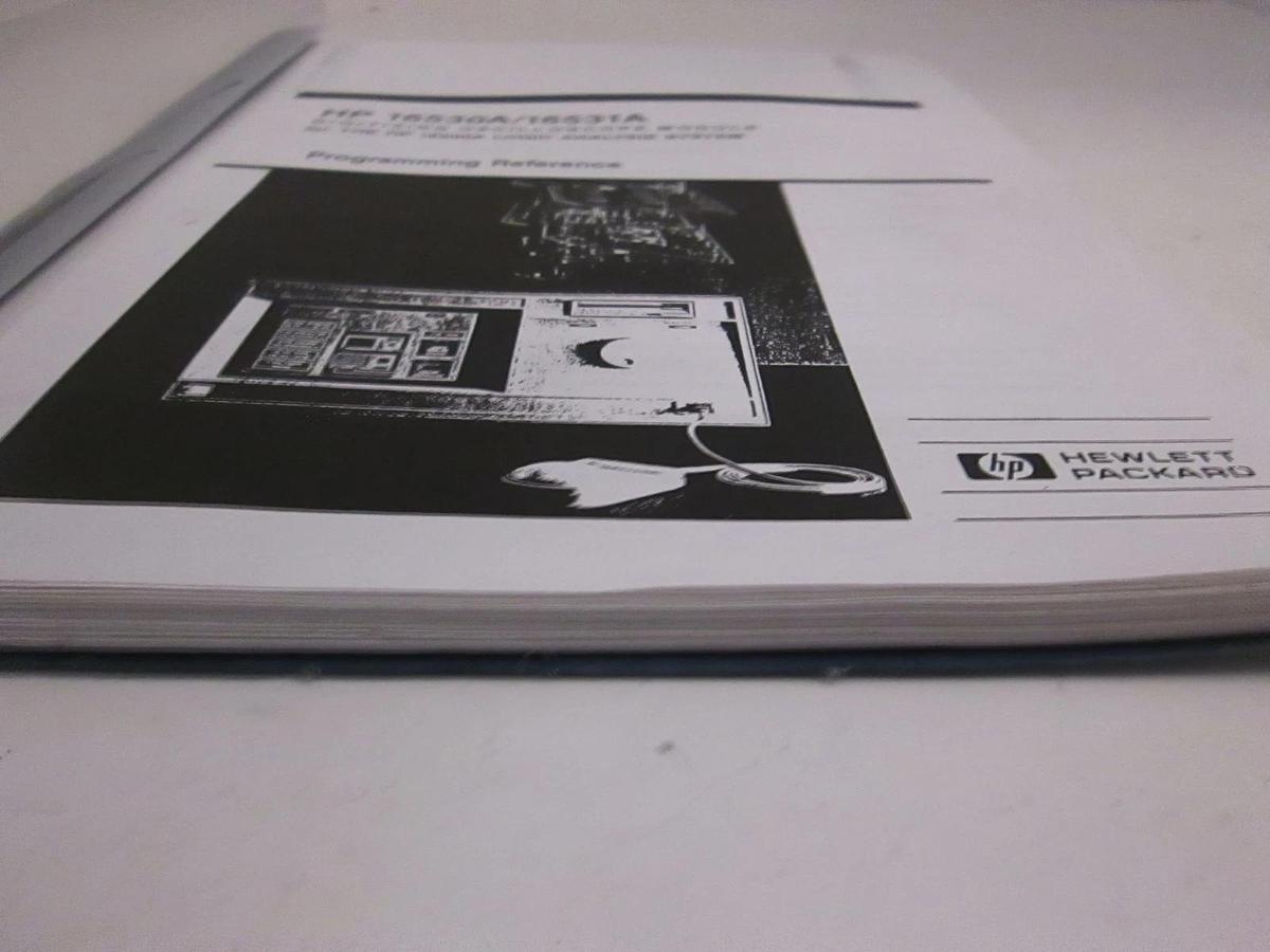 Used HP 16530A/16531A Digitizing Oscilloscope Module, Programming Reference, Used