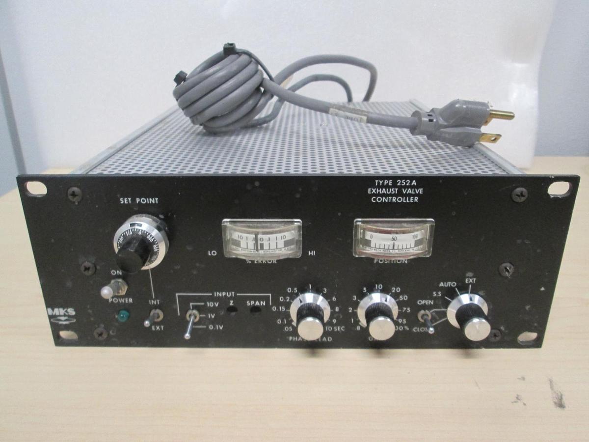 Used MKS, Type 252A, Exhaust Valve Controller, 252A-1-VP0, Used