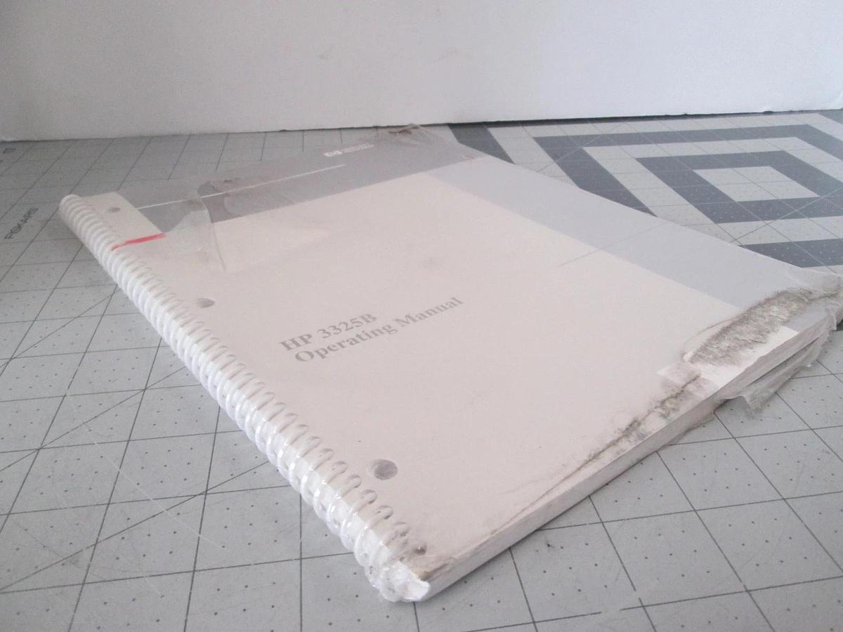 Used Hewlett Packard, HP 3325B, Operating Manual, Used
