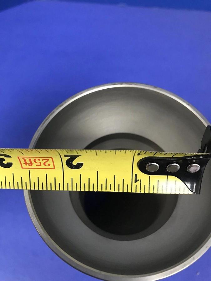 Used Stainless Steel 45° Elbow Vacuum Pipe w/ 75/50 Ball Socket to NW50, Used