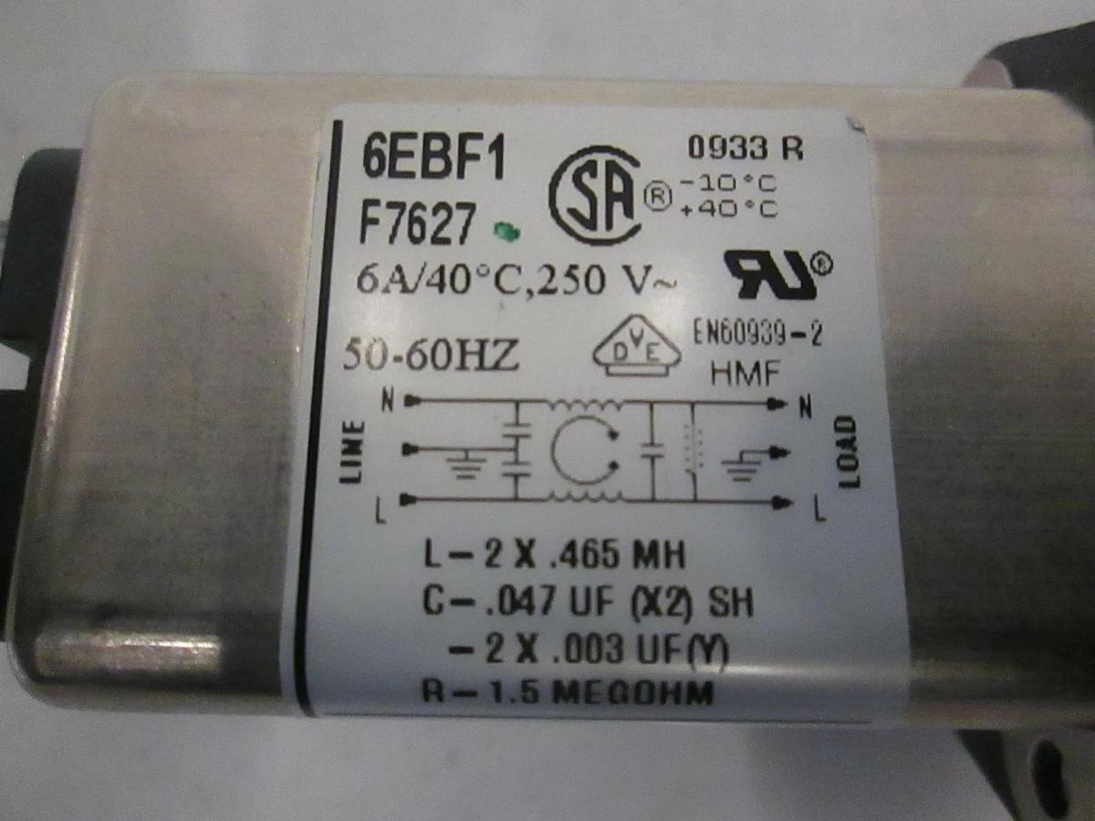 Corcom, 6EBF1 Power Entry Connector Receptacle Female, New