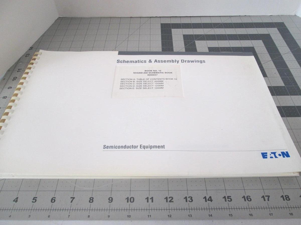Used Eaton, NVGSD-200, Book 10, Schematics and Assembly Drawings, Used