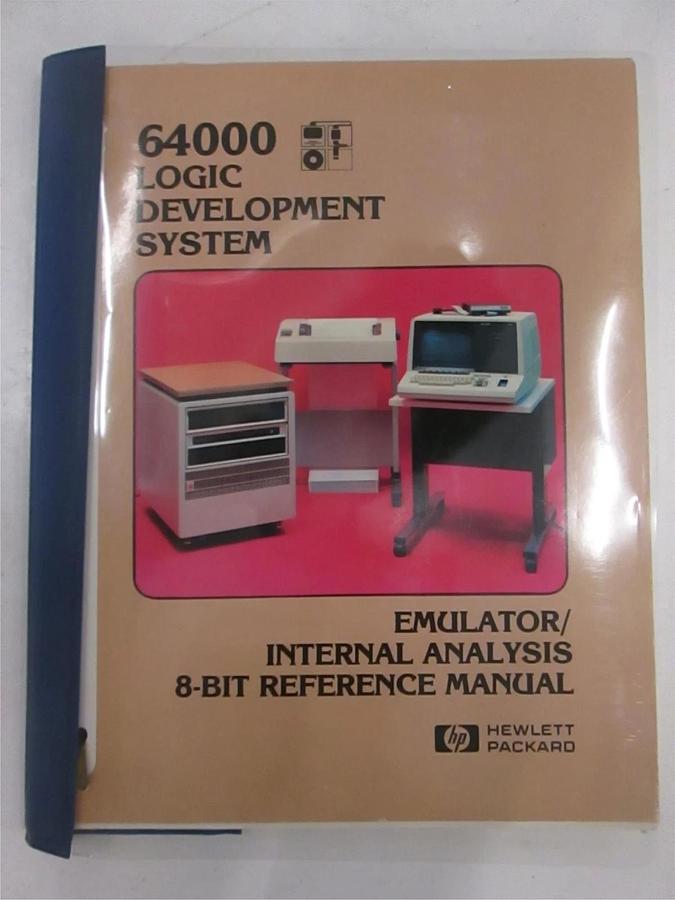 Used HP Emulator/Internal Analysis 8-Bit Reference Manual, Used