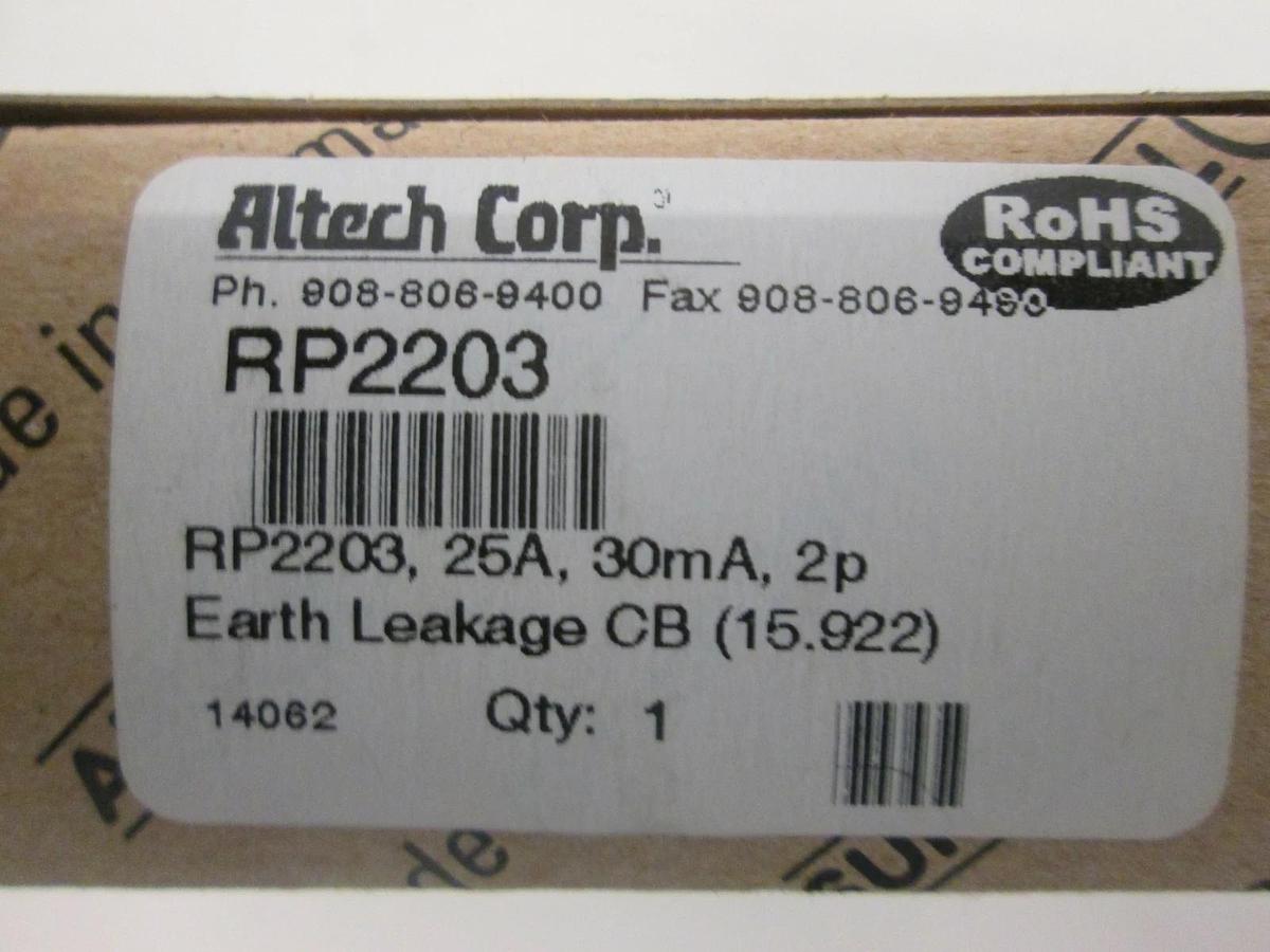 Altech Corp., Earth Leakage Circuit Breaker, RP2203, New