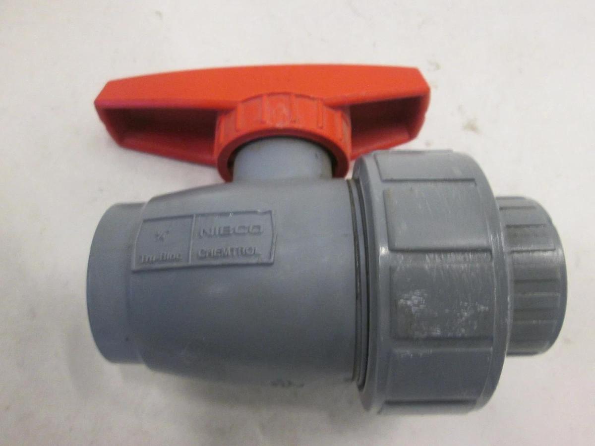 Used Chemtrol, 3/4" Nibco Tru-Bloc Single Union Valve, Used