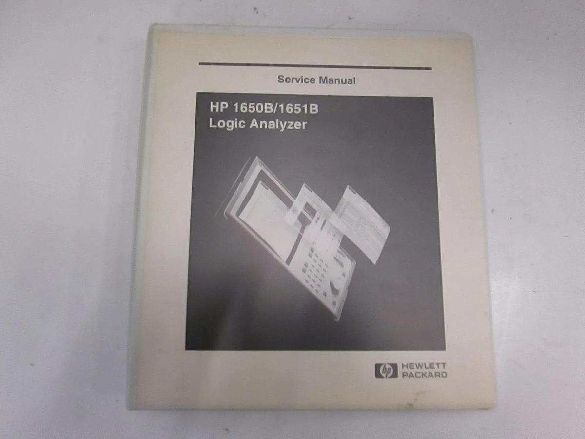 Used HP 1650B/ 1651B Logic Analyzer Service Manual, Used