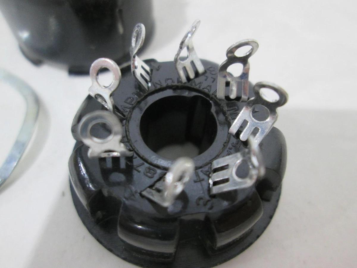 8 Pin Connector, 9080-0052, Fem w/Clamp, New