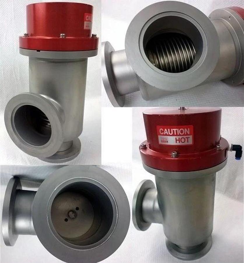 Used TEL Single Stage Right Angle Heated Vacuum Valve NW80, Used