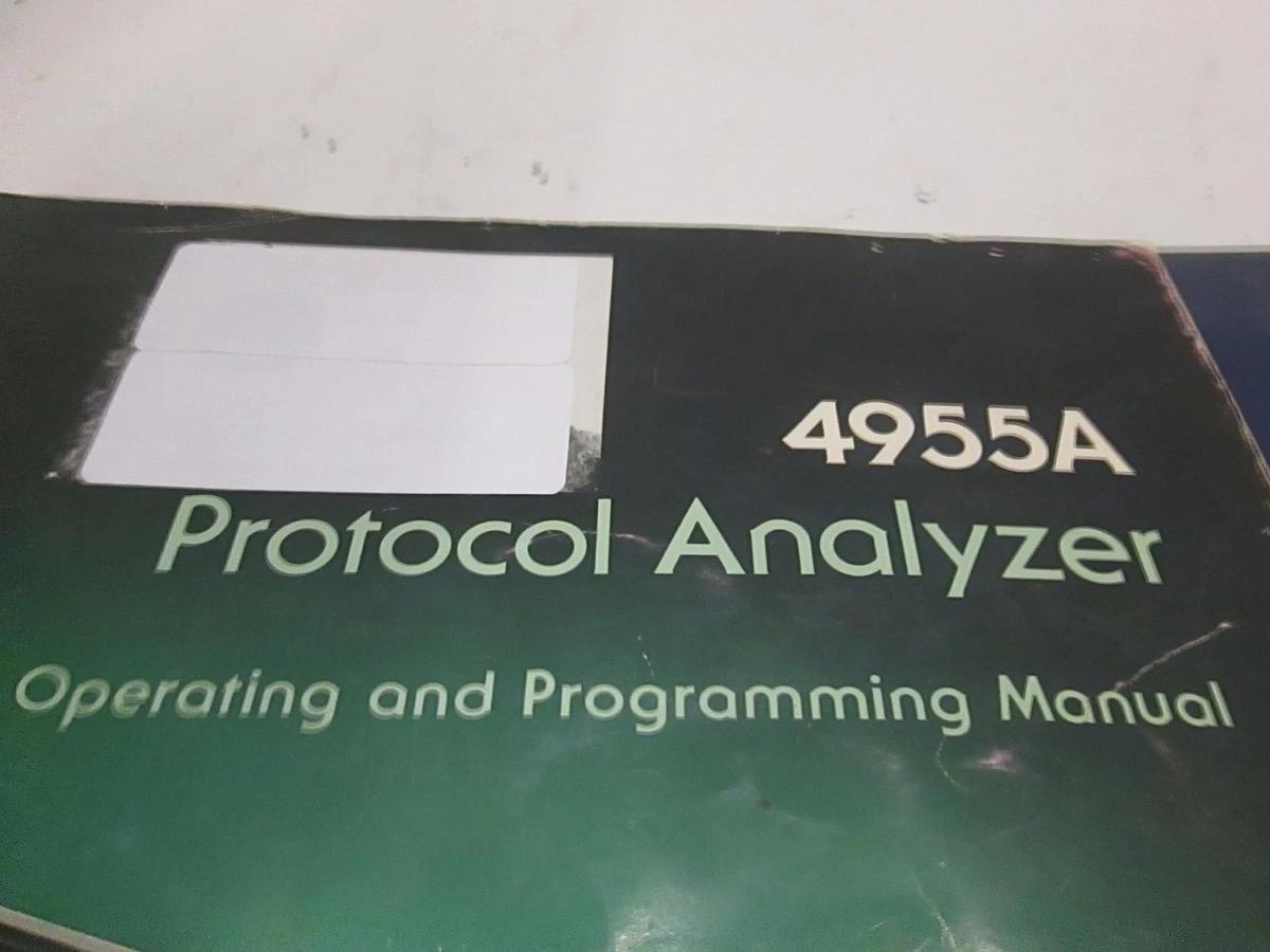 Used HP 4955A Protocol Analyzer Operating and Programming Manual, Used