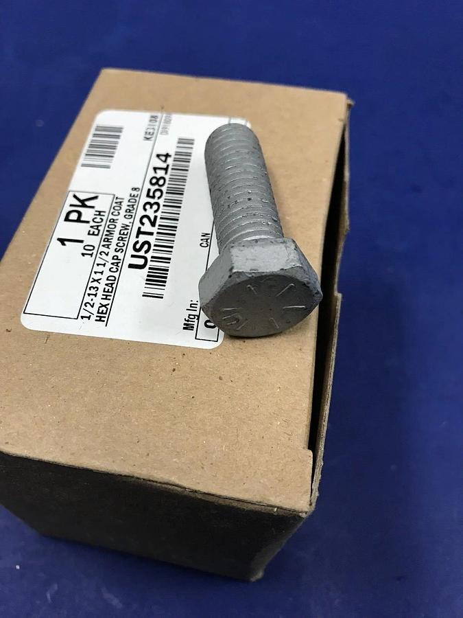 1/2-13 x 3" Armor Coat Head Cap Screw, Grade 8, UST235820, Box of 10