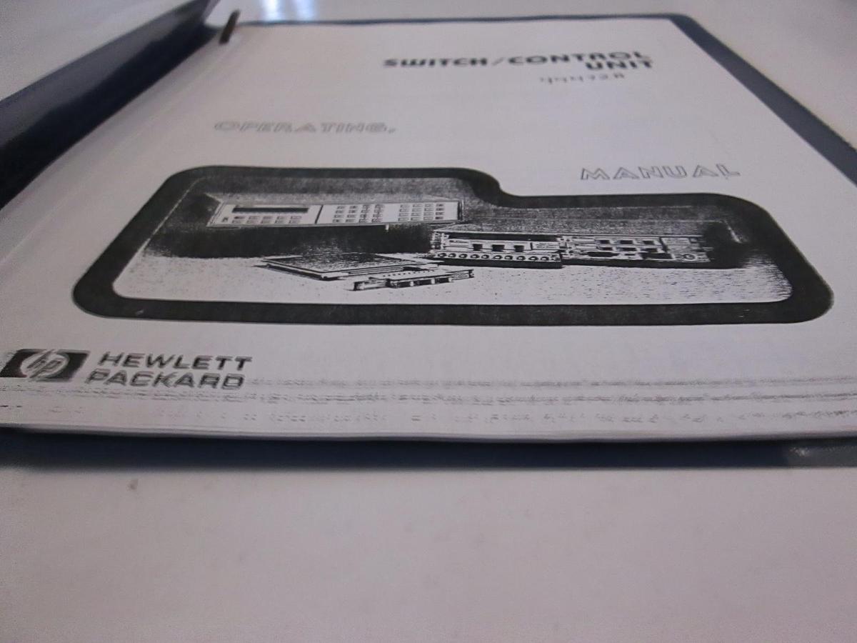 Used HP 44472A Switch/Control Unit Operating Manual, Used