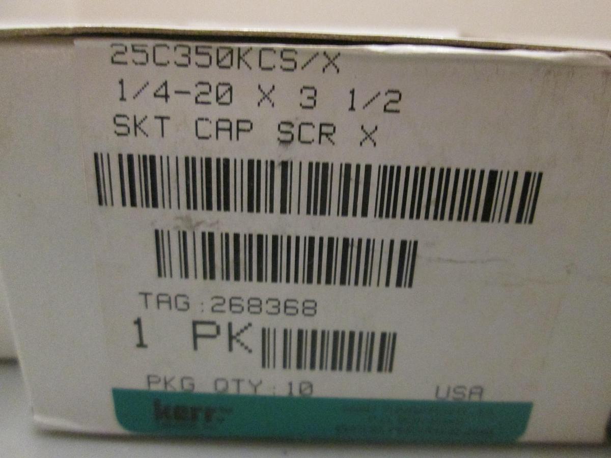 Kerr 1/4 - 20 x 3 1/2 Socket Head Cap Screw, Lot of 40 Pieces