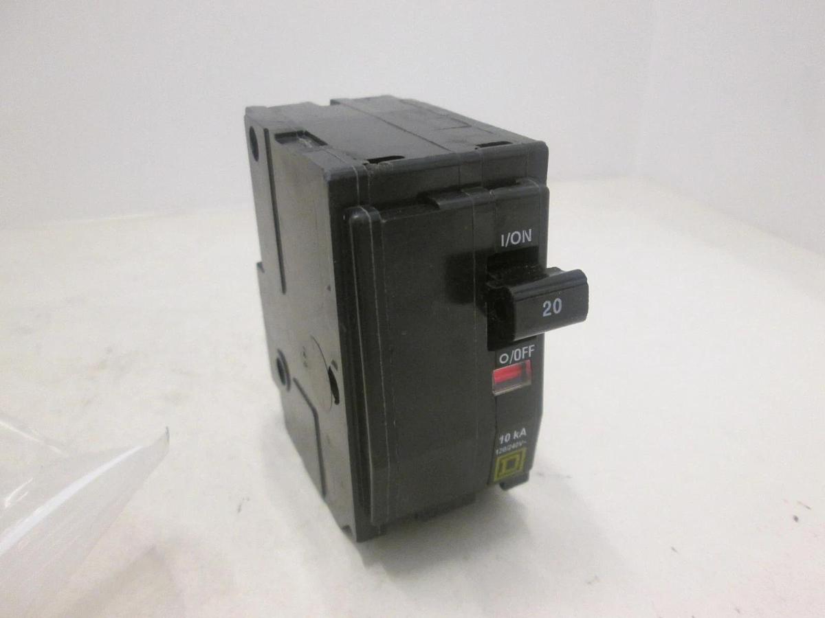 Square D, QO220, CIRCUIT BREAKER, 2P, 20A, 1000AIC, New