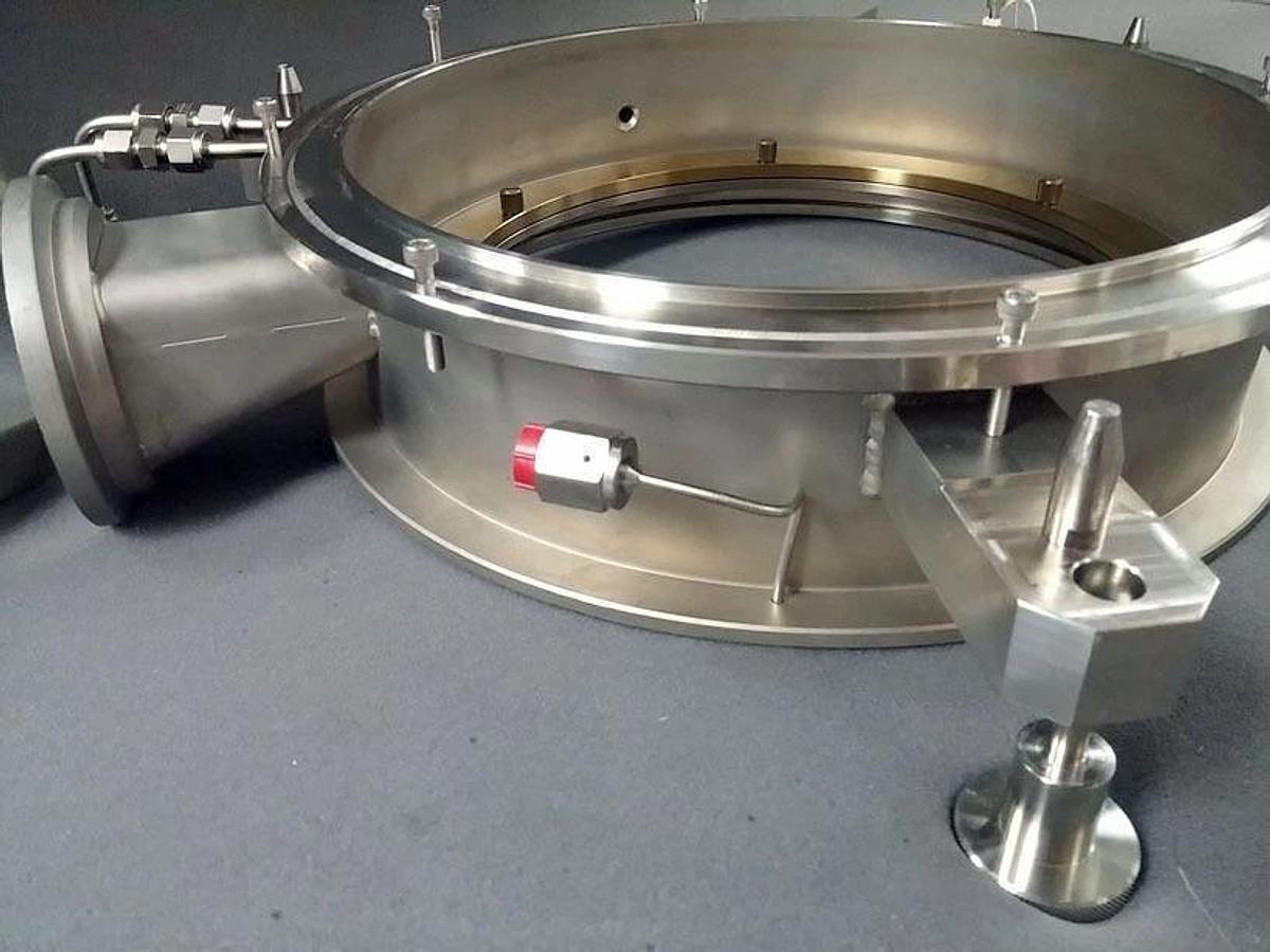 Used Kokusai 200mm Process Chamber Manifold Flange Plenum, Used