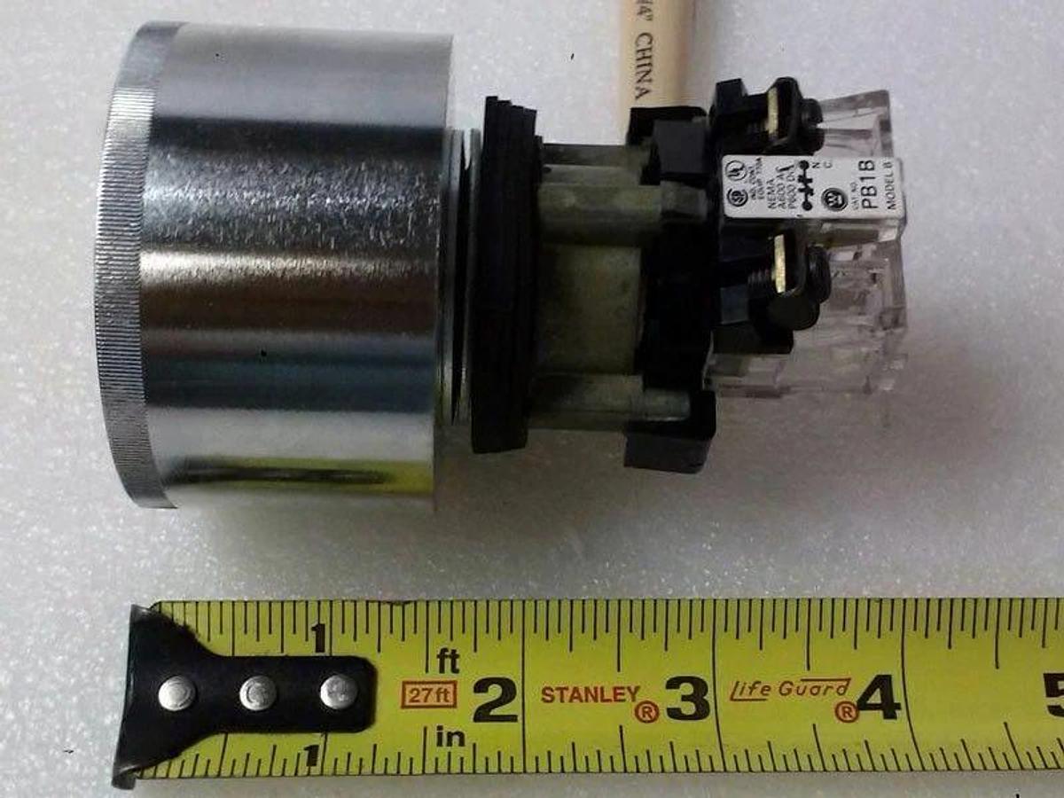 Used Westinghouse Emergency Stop PushButton, PB1B Contact with Housing, Lot of 3 Used