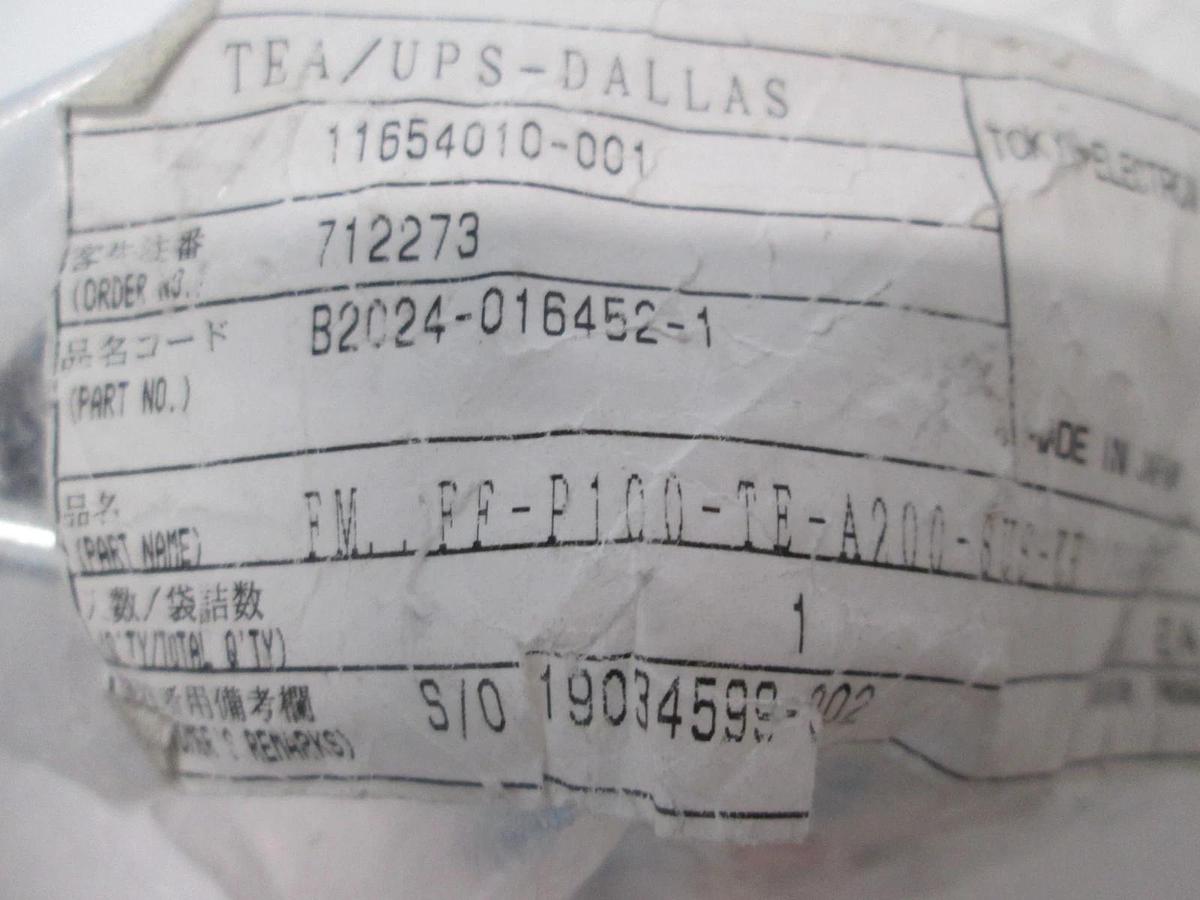 TEL Tokyo, FF-P100EPF-SUS, Flowmeter, DC12-24V, New