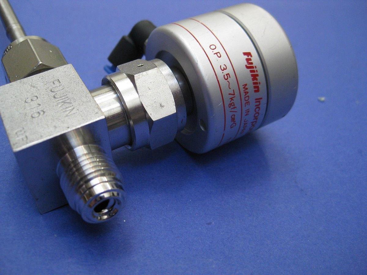 Used Fujikin Valve Assy with 1/4" MVCR x 1/4" FVCR, Used