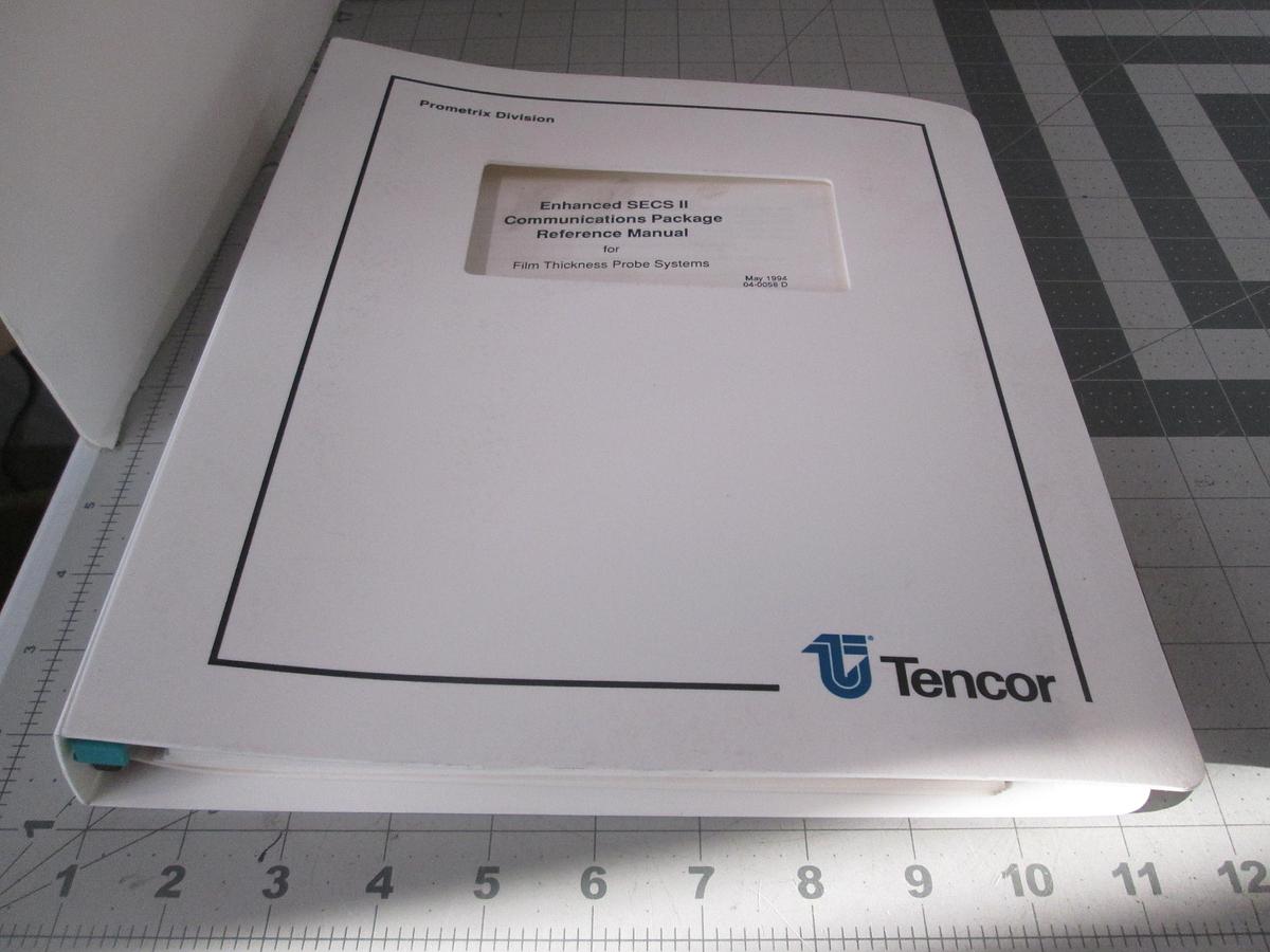 Used Tencore, Enhanced SECS II Communications Package Reference Manual, Used