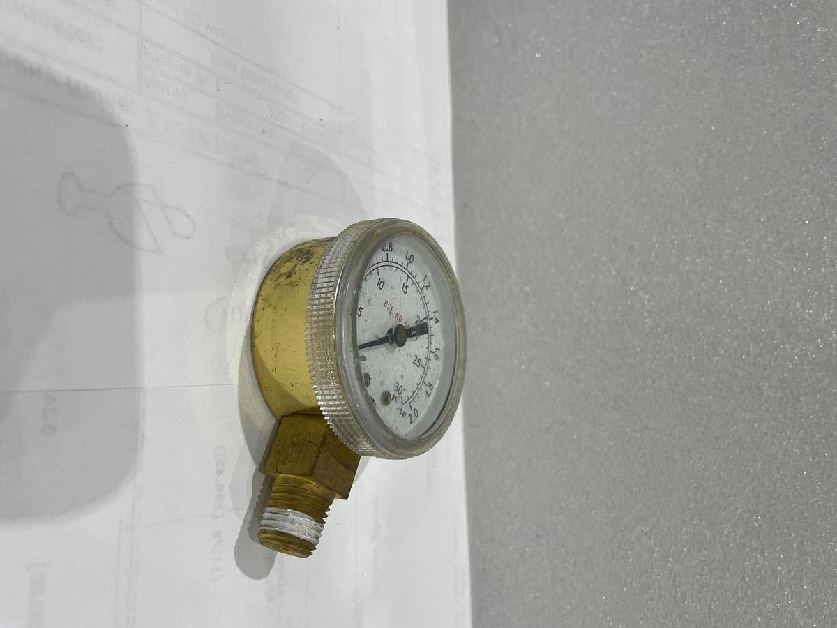 Used USG, Pressure Gauge 0-30PSI, Used