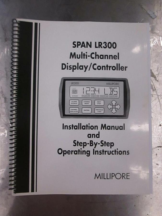 Used Span LR300 Multi-Channel Display/Controller Install and Operation Manual, Used